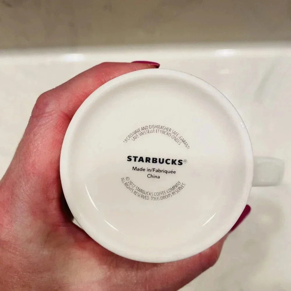 Starbucks 2012 Holiday Coffee Mug Tall Red Christmas Partridge Bird Tea Cup - Picture 7 of 7
